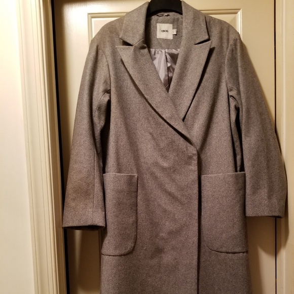 Full length ladies Wool blend Trench coat by ASOS - Picture 3 of 3